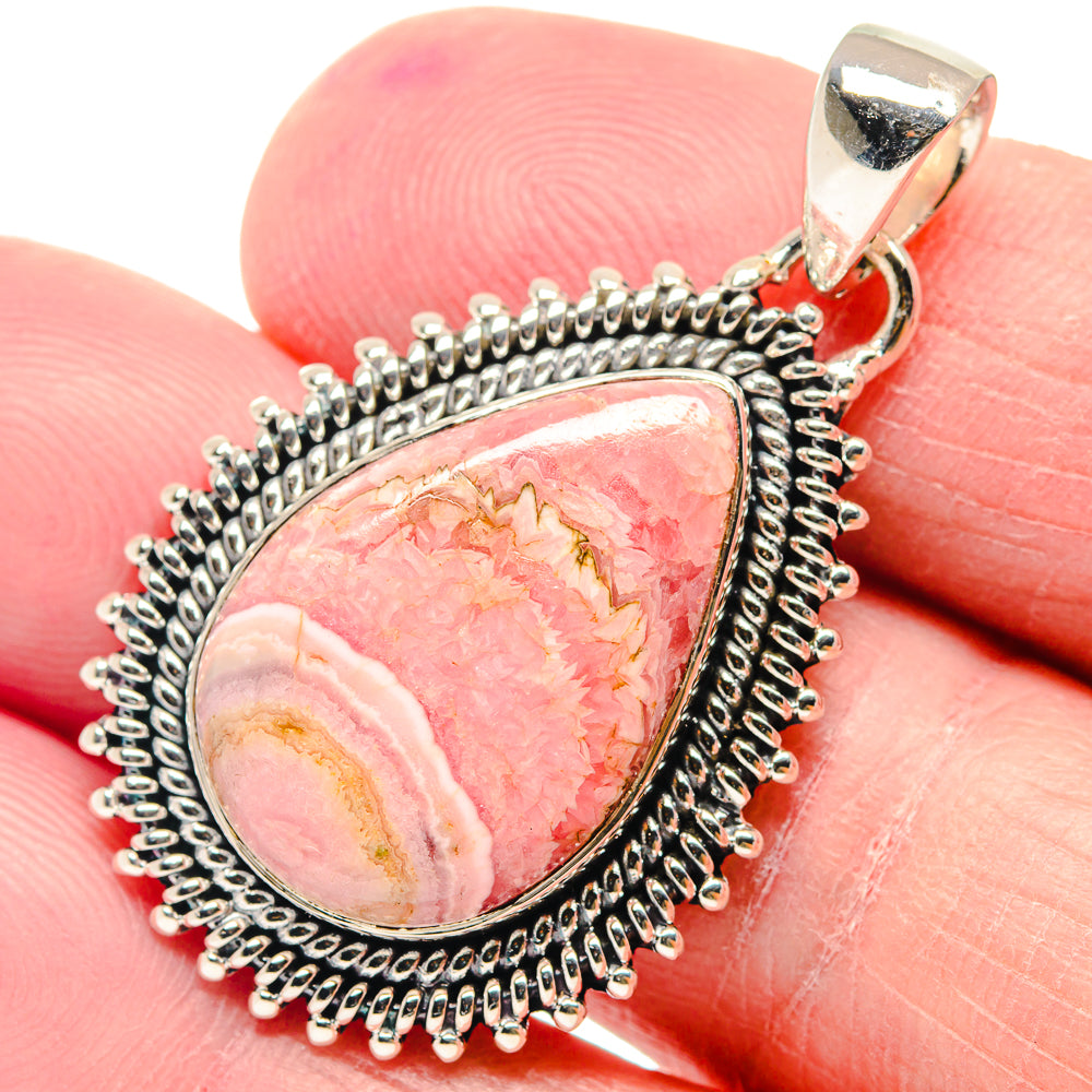 Rhodochrosite Pendants handcrafted by Ana Silver Co - PD18817