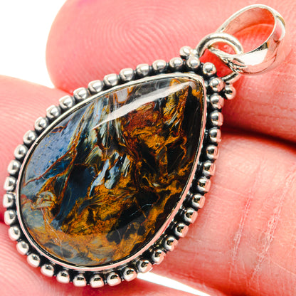 Pietersite Pendants handcrafted by Ana Silver Co - PD18830