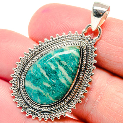 Amazonite Pendants handcrafted by Ana Silver Co - PD18831