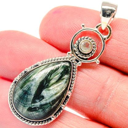Seraphinite Pendants handcrafted by Ana Silver Co - PD18832