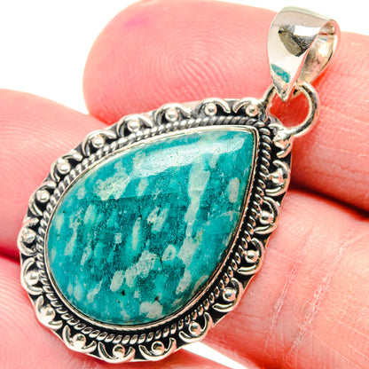 Amazonite Pendants handcrafted by Ana Silver Co - PD18833
