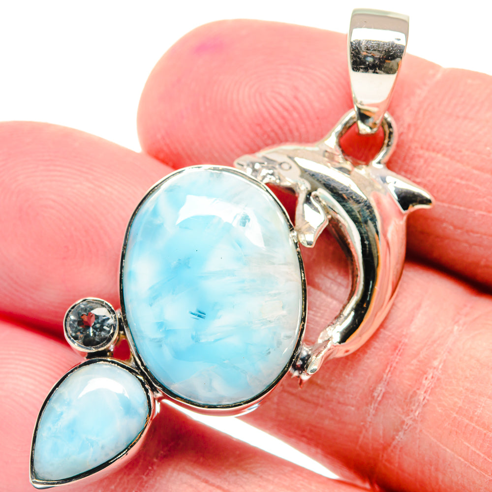 Larimar Pendants handcrafted by Ana Silver Co - PD18834