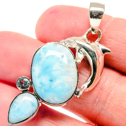 Larimar Pendants handcrafted by Ana Silver Co - PD18834