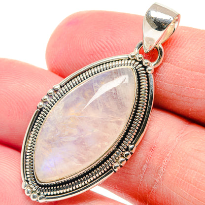Rainbow Moonstone Pendants handcrafted by Ana Silver Co - PD18835