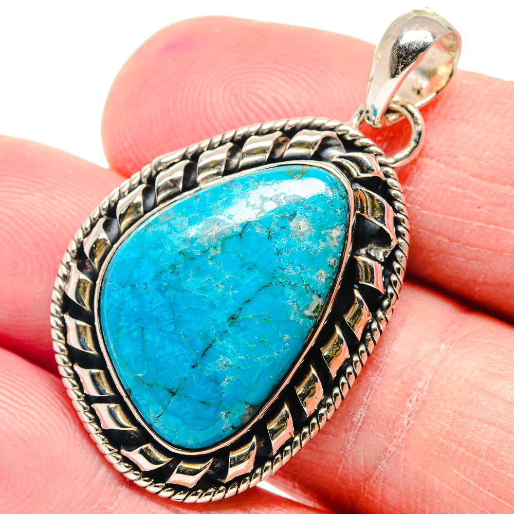 Chrysocolla Pendants handcrafted by Ana Silver Co - PD18839