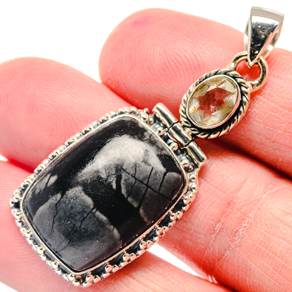 Picasso Jasper Pendants handcrafted by Ana Silver Co - PD18841