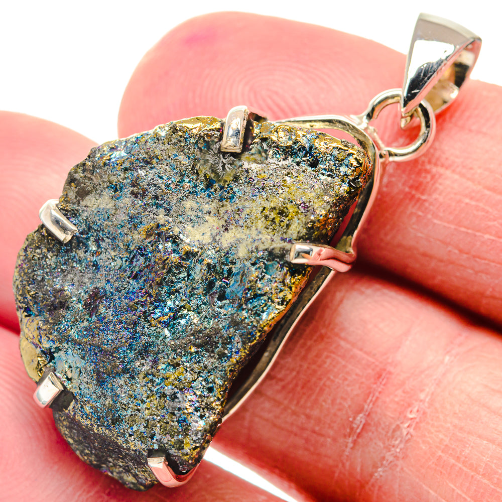 Peacock Ore Pendants handcrafted by Ana Silver Co - PD18843