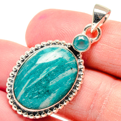 Amazonite Pendants handcrafted by Ana Silver Co - PD18845