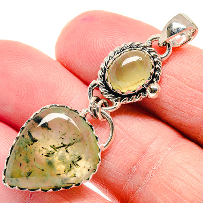 Prehnite Pendants handcrafted by Ana Silver Co - PD18857