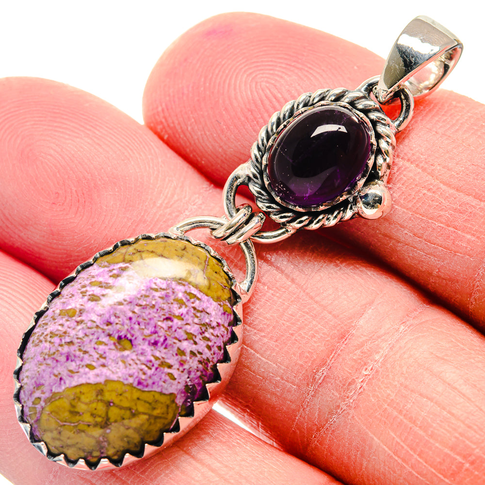 Stichtite Pendants handcrafted by Ana Silver Co - PD18858