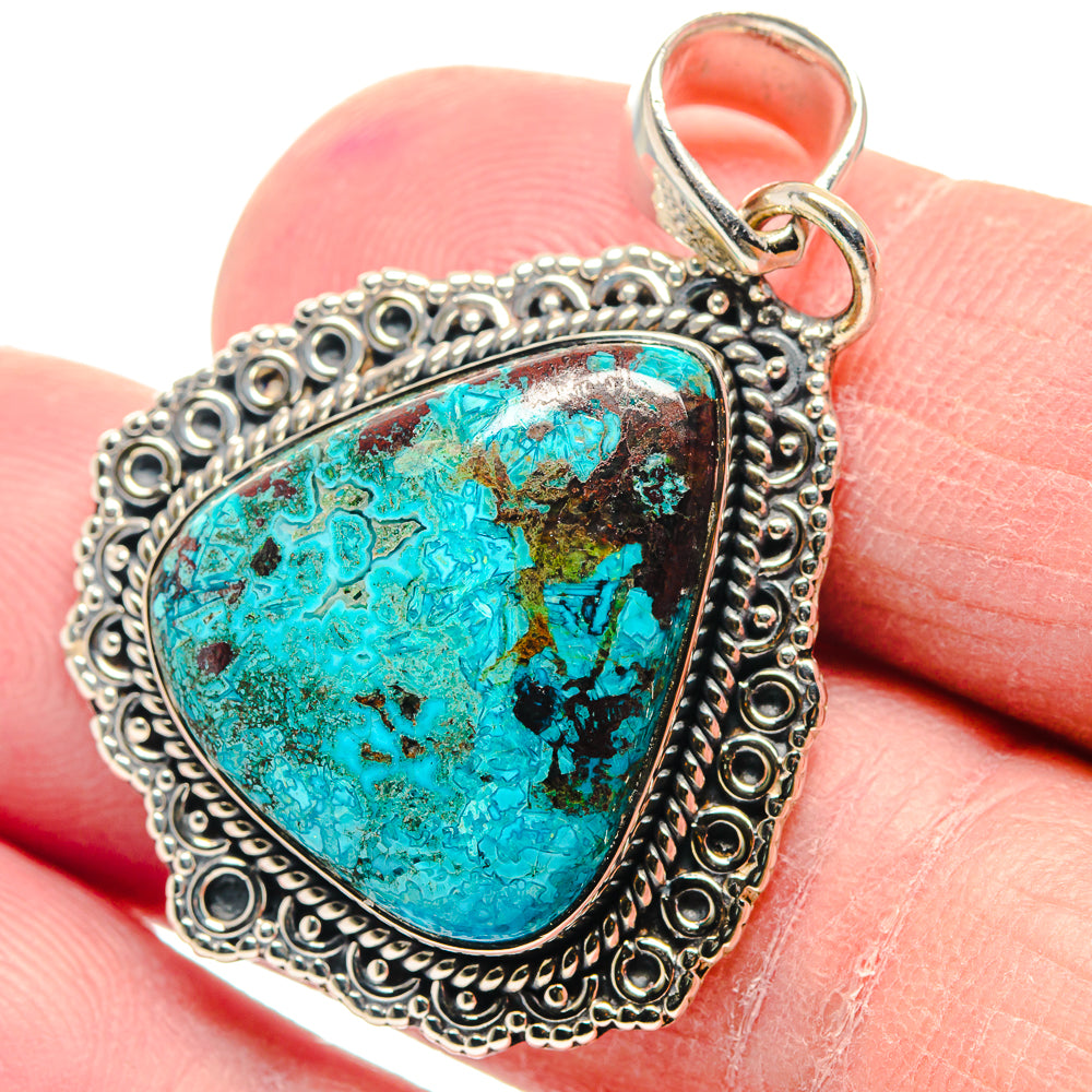 Chrysocolla Pendants handcrafted by Ana Silver Co - PD18861