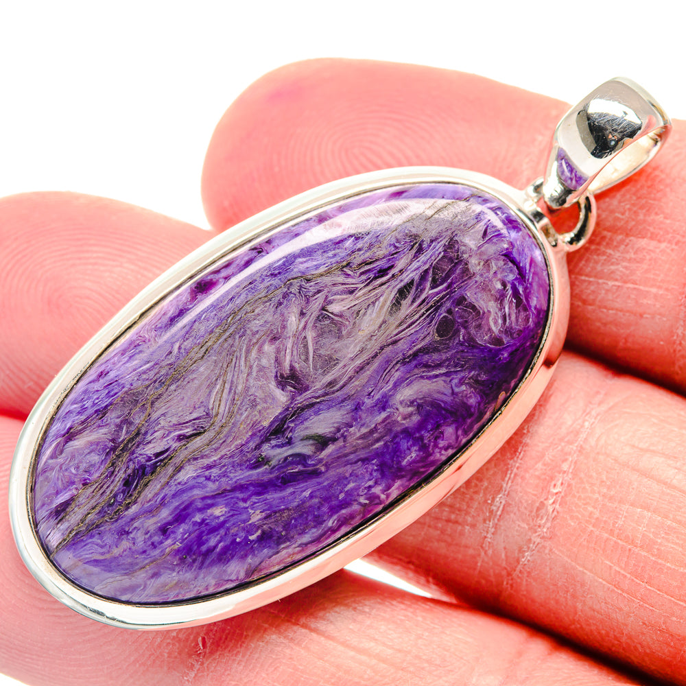 Charoite Pendants handcrafted by Ana Silver Co - PD18868