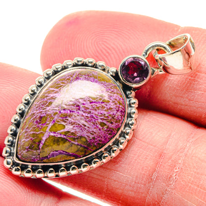 Stichtite Pendants handcrafted by Ana Silver Co - PD18869