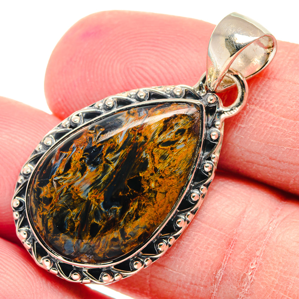 Pietersite Pendants handcrafted by Ana Silver Co - PD18871