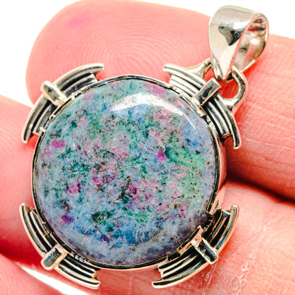 Ruby Fuchsite Pendants handcrafted by Ana Silver Co - PD18874