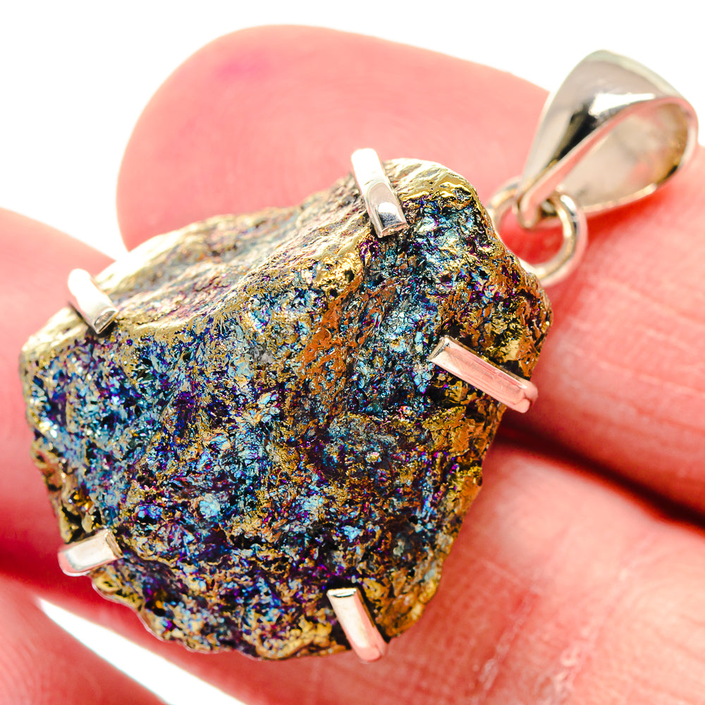 Peacock Ore Pendants handcrafted by Ana Silver Co - PD18884