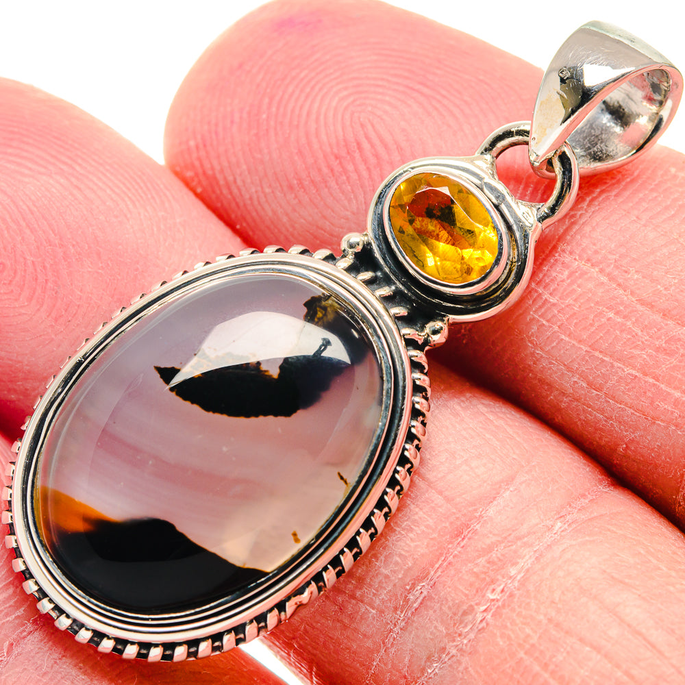 Montana Agate Pendants handcrafted by Ana Silver Co - PD18886