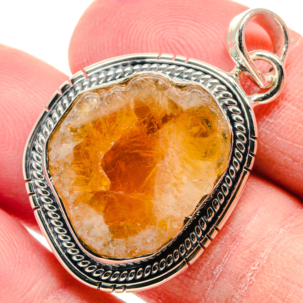 Citrine Pendants handcrafted by Ana Silver Co - PD18907