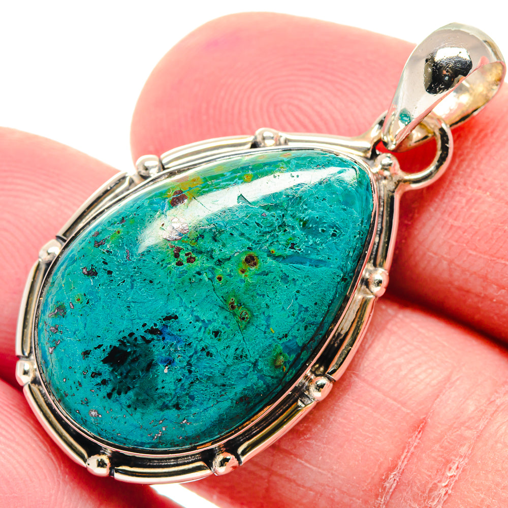 Chrysocolla Pendants handcrafted by Ana Silver Co - PD18908
