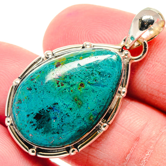 Chrysocolla Pendants handcrafted by Ana Silver Co - PD18908