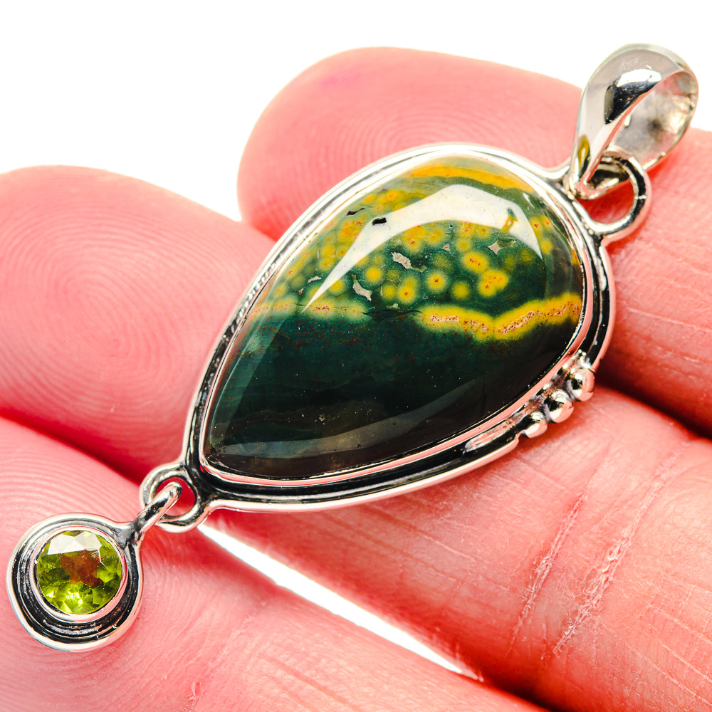 Ocean Jasper Pendants handcrafted by Ana Silver Co - PD18910