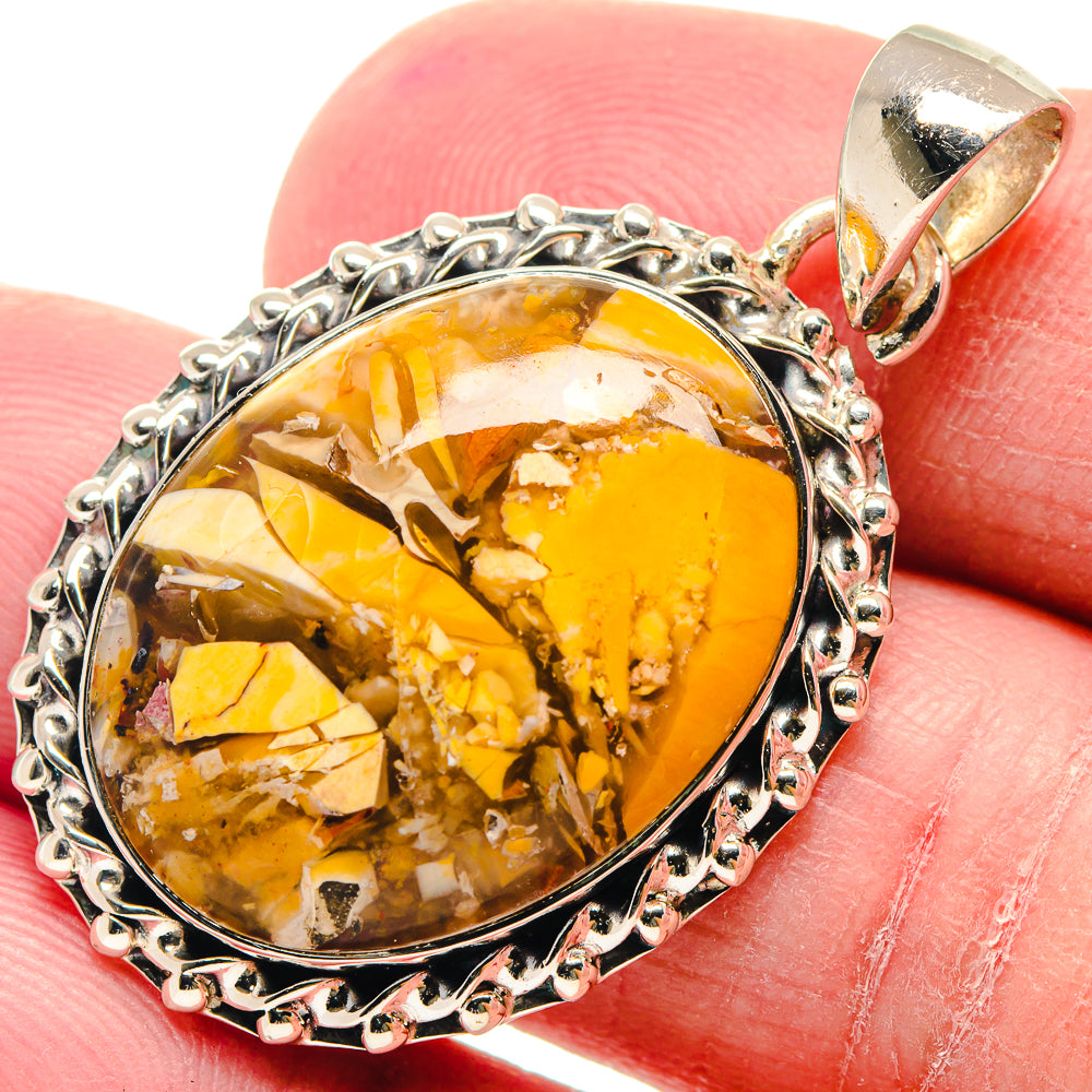 Brecciated Mookaite Pendants handcrafted by Ana Silver Co - PD18915