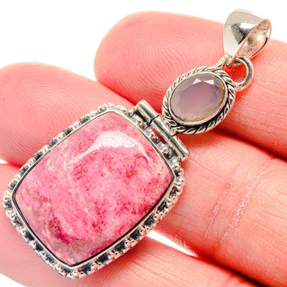 Rhodochrosite Pendants handcrafted by Ana Silver Co - PD18931