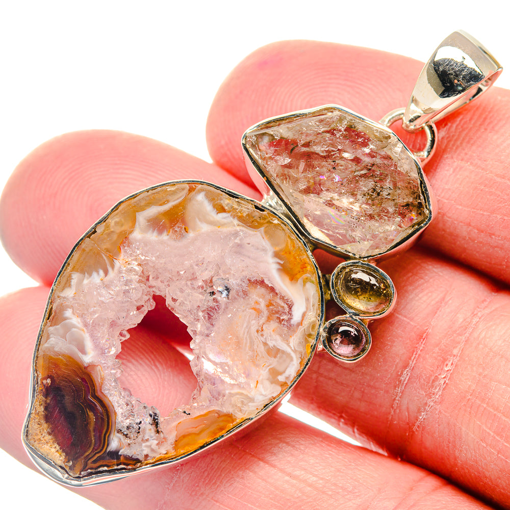 Occo Geode Pendants handcrafted by Ana Silver Co - PD18933
