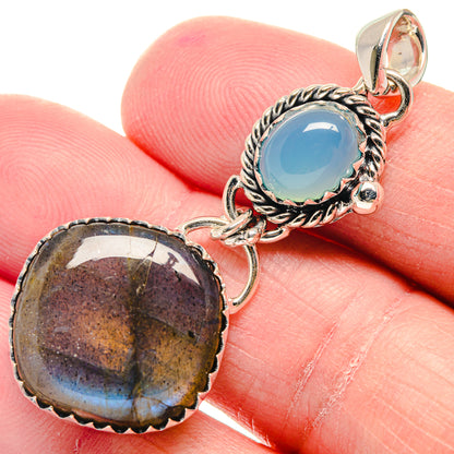 Labradorite Pendants handcrafted by Ana Silver Co - PD18935