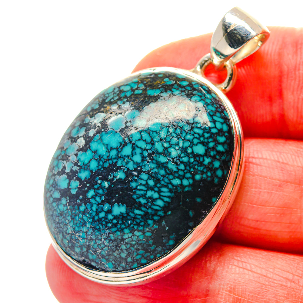 Tibetan Turquoise Pendants handcrafted by Ana Silver Co - PD18939