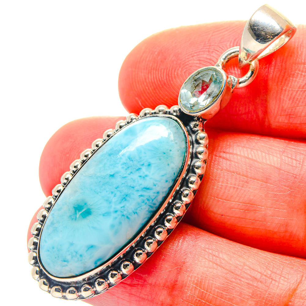 Larimar Pendants handcrafted by Ana Silver Co - PD18941