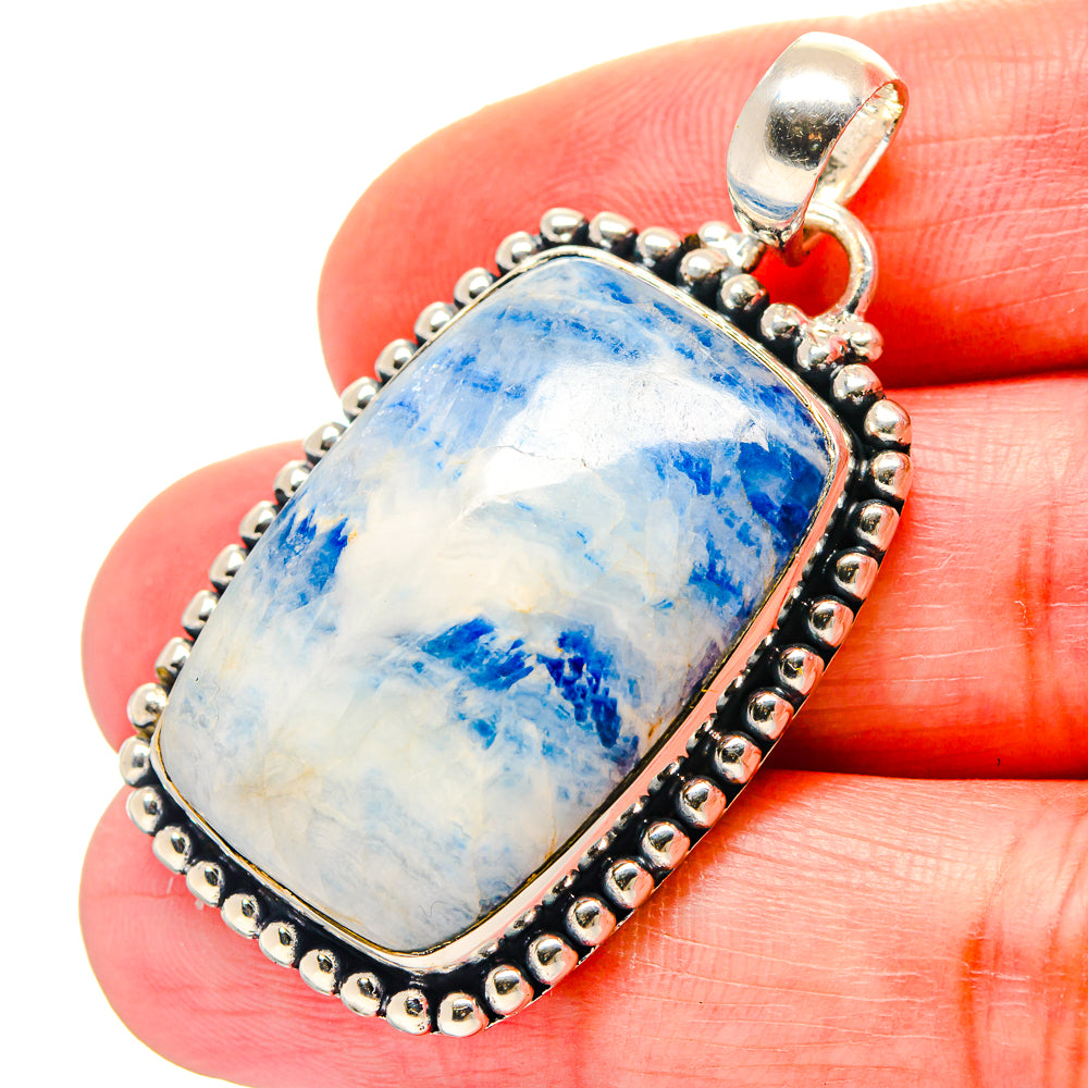 Blue Scheelite Pendants handcrafted by Ana Silver Co - PD18943