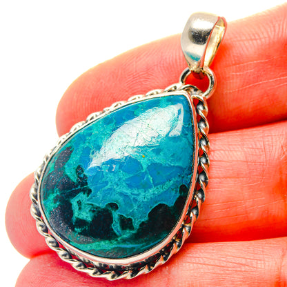 Chrysocolla Pendants handcrafted by Ana Silver Co - PD18954