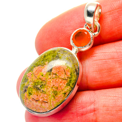 Unakite Pendants handcrafted by Ana Silver Co - PD18964