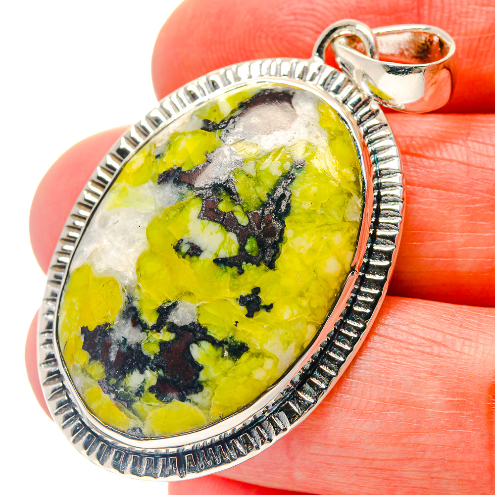 African Green Opal Pendants handcrafted by Ana Silver Co - PD18969