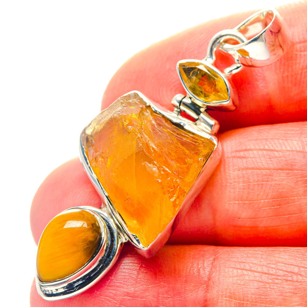 Citrine Pendants handcrafted by Ana Silver Co - PD18982