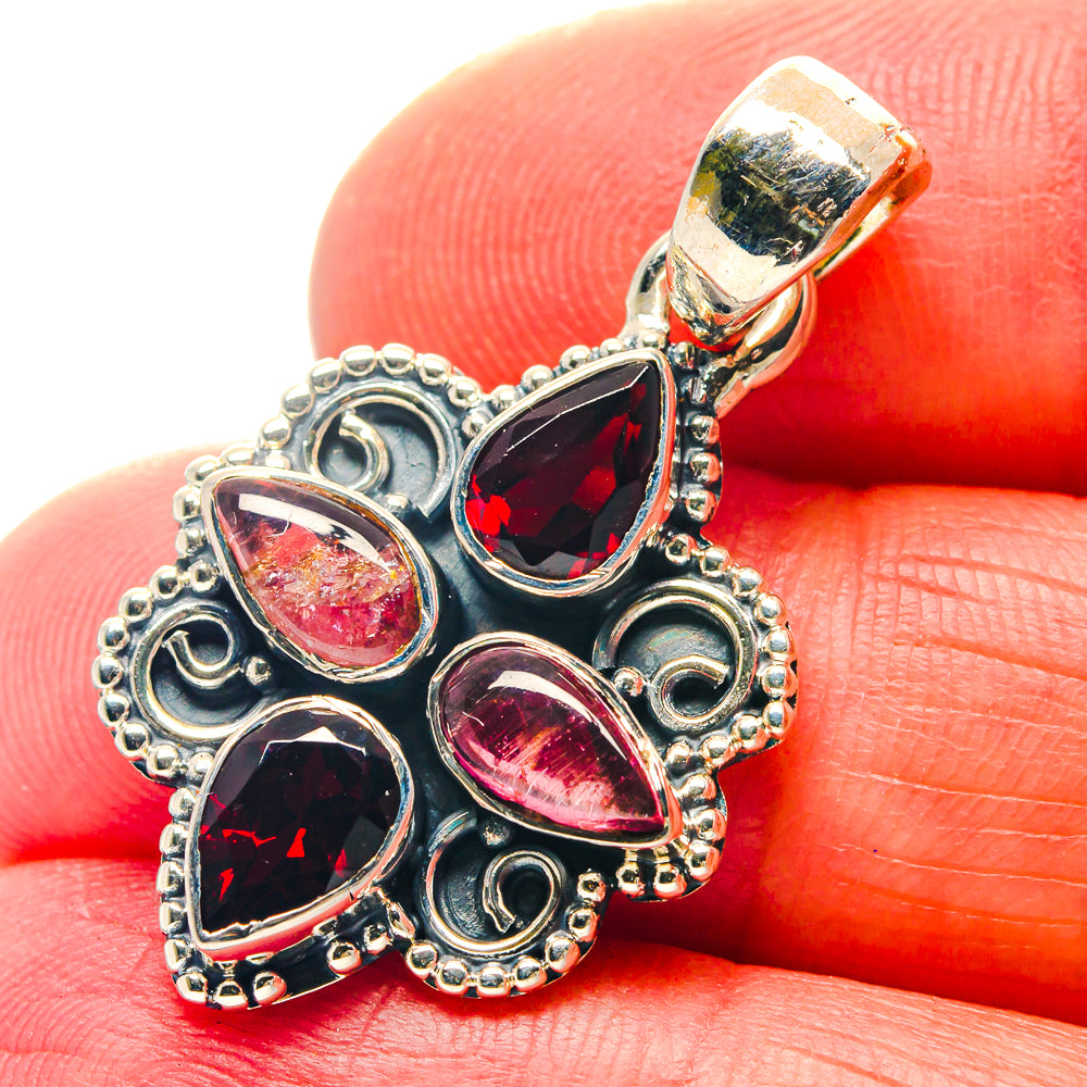 Garnet Pendants handcrafted by Ana Silver Co - PD18994