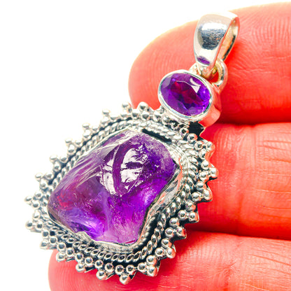 Amethyst Pendants handcrafted by Ana Silver Co - PD18996