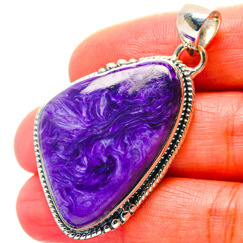 Charoite Pendants handcrafted by Ana Silver Co - PD18999