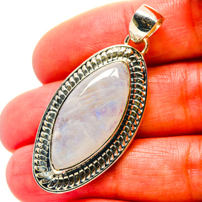 Rainbow Moonstone Pendants handcrafted by Ana Silver Co - PD19009