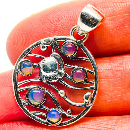 Ethiopian Opal Pendants handcrafted by Ana Silver Co - PD19015