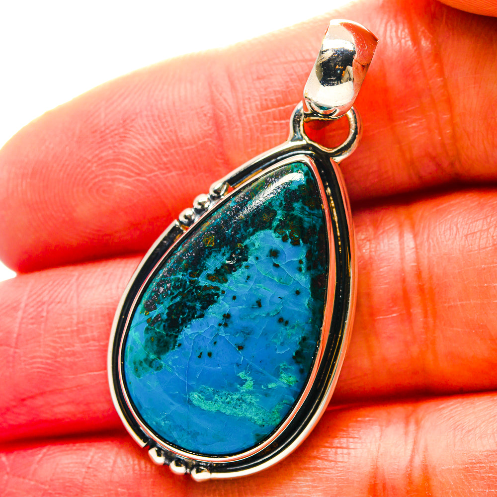 Chrysocolla Pendants handcrafted by Ana Silver Co - PD19021