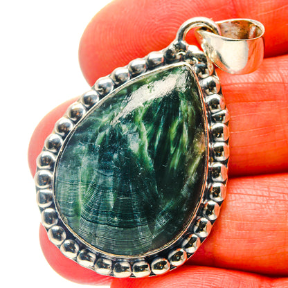Seraphinite Pendants handcrafted by Ana Silver Co - PD19034