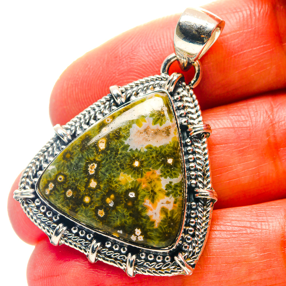 Ocean Jasper Pendants handcrafted by Ana Silver Co - PD19038