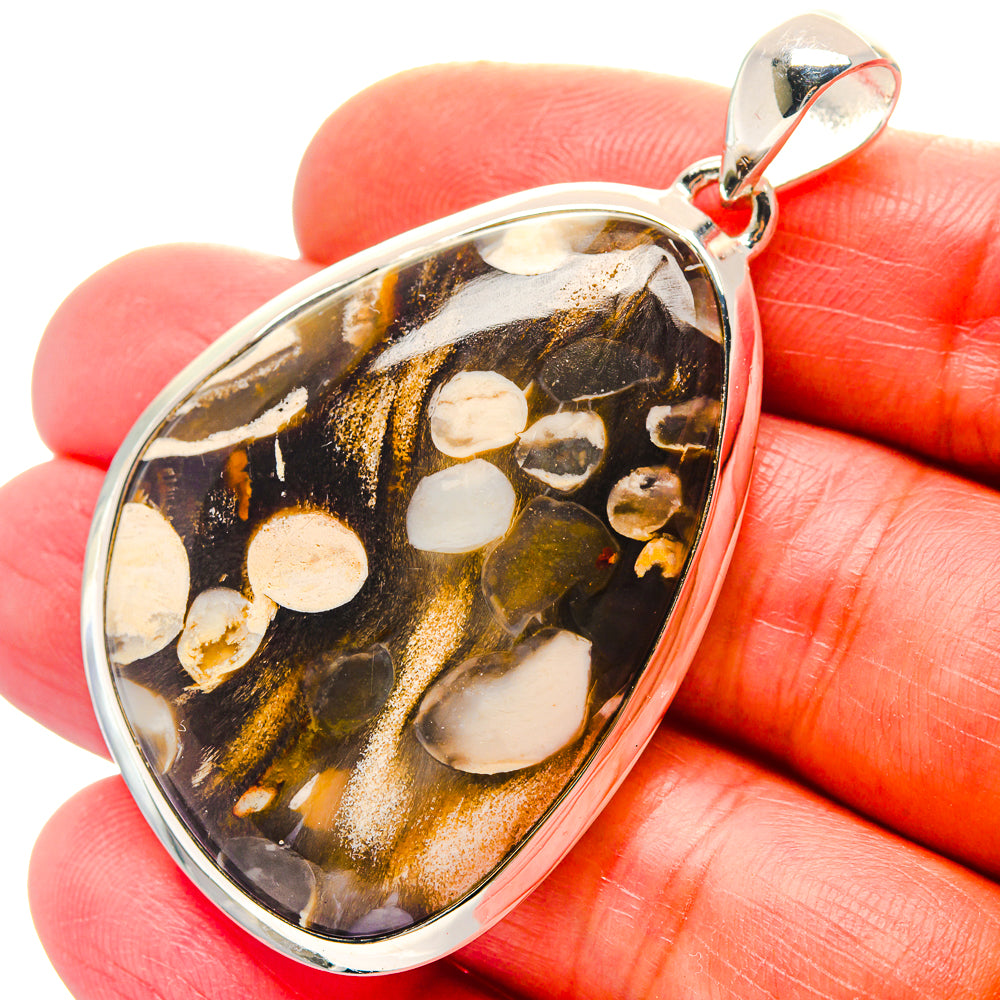 Peanut Wood Jasper Pendants handcrafted by Ana Silver Co - PD19039