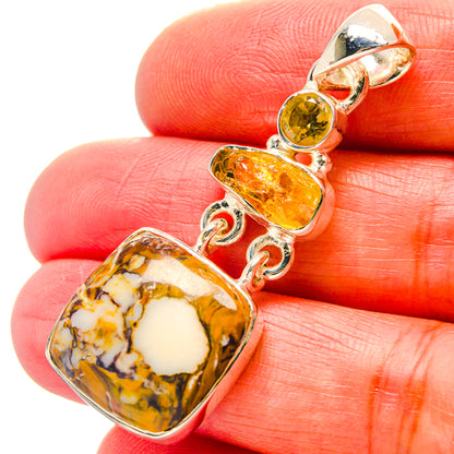 Peanut Wood Jasper Pendants handcrafted by Ana Silver Co - PD19045