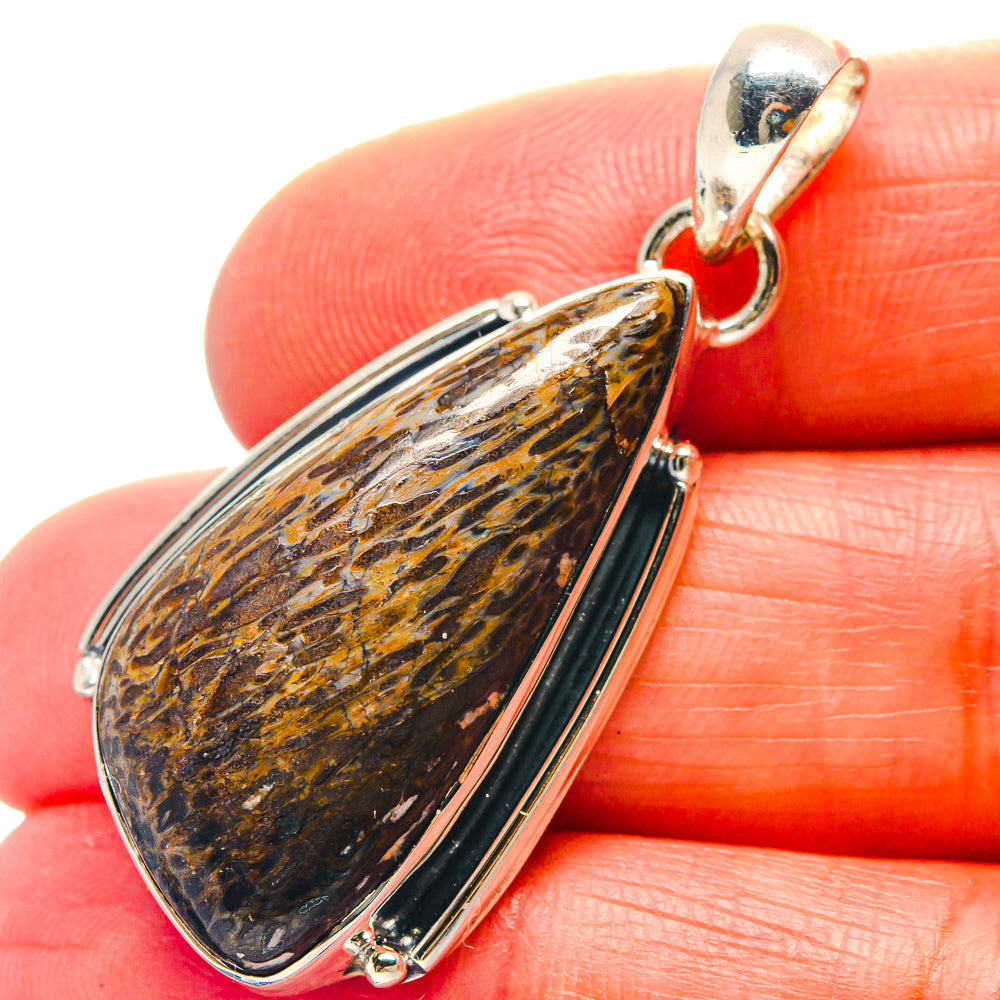 Dinosaur Bone Pendants handcrafted by Ana Silver Co - PD19050