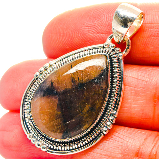 Chiastolite Pendants handcrafted by Ana Silver Co - PD19051