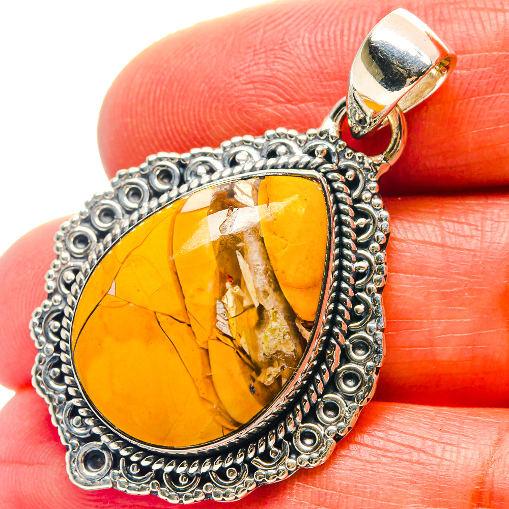 Brecciated Mookaite Pendants handcrafted by Ana Silver Co - PD19057