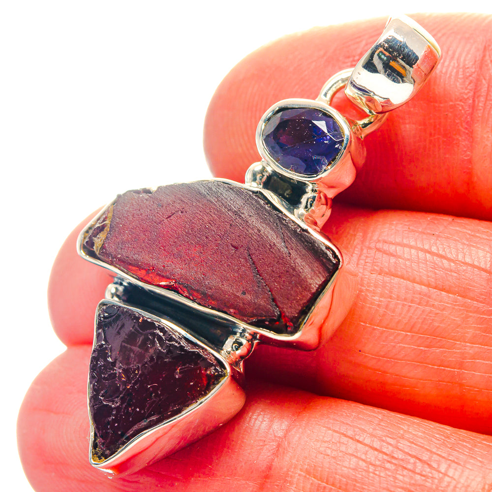 Garnet Pendants handcrafted by Ana Silver Co - PD19068